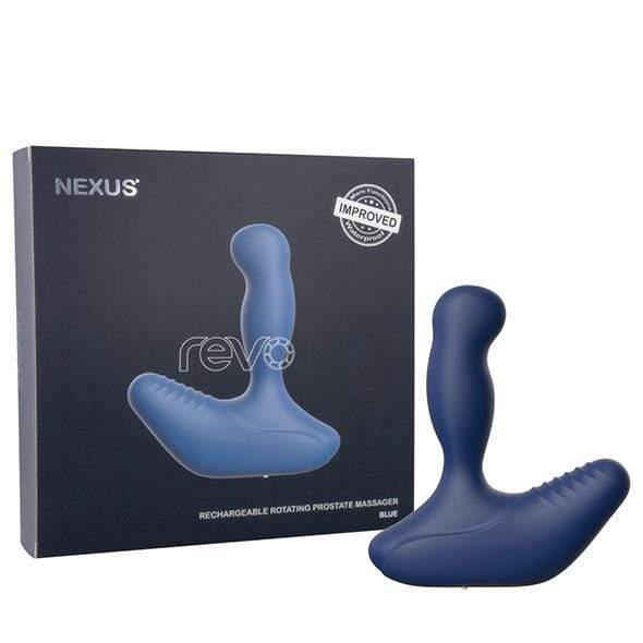 Nexus - Revo 2 Rechargeable Rotating Prostate Massager Improved (Blue) - Prostate Massager (Vibration) Rechargeable Durio.sg