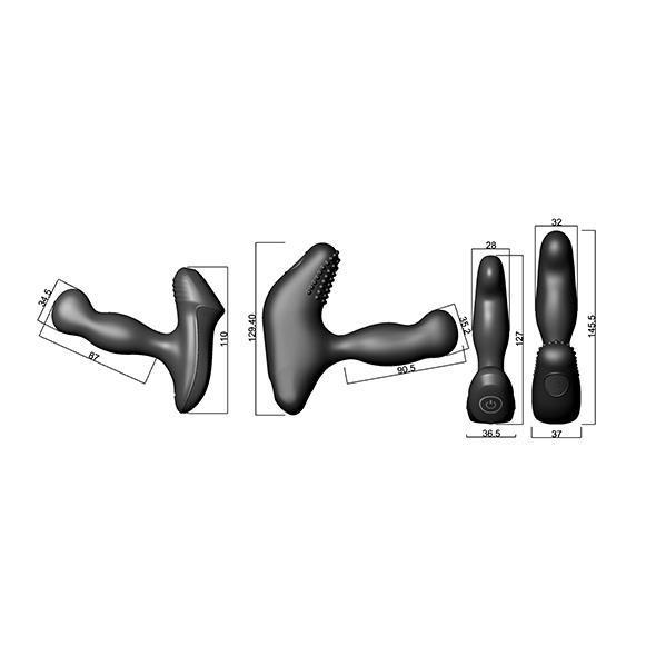 Nexus - Revo Slim Rechargeable Vibrating Prostate Massager (Black) - Prostate Massager (Vibration) Rechargeable Durio.sg