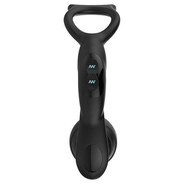 Nexus - Simul8 Plug Edition Vibrating Dual Anal Cock and Ball Toy (Black) - Prostate Massager (Vibration) Rechargeable Durio.sg