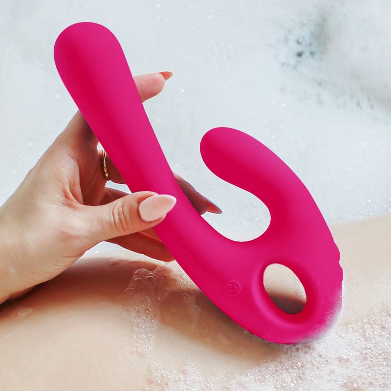 Nomi Tang - Flex Bi Bendable Dual Stimulator Rabbit Vibrator (Hot Pink) - Rabbit Dildo (Vibration) Rechargeable Durio.sg