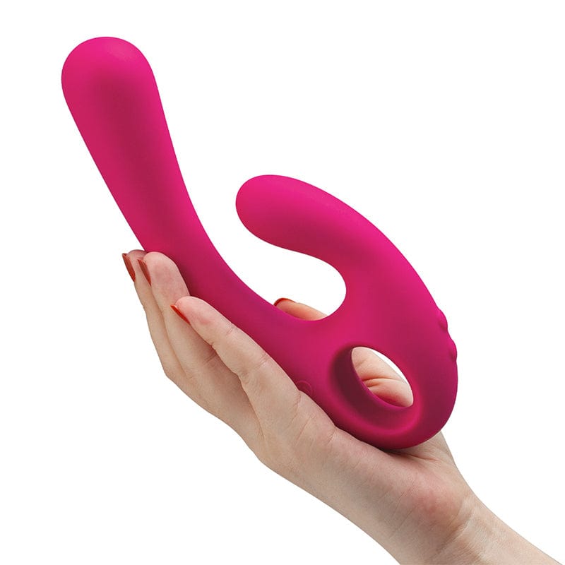Nomi Tang - Flex Bi Bendable Dual Stimulator Rabbit Vibrator (Hot Pink) - Rabbit Dildo (Vibration) Rechargeable Durio.sg