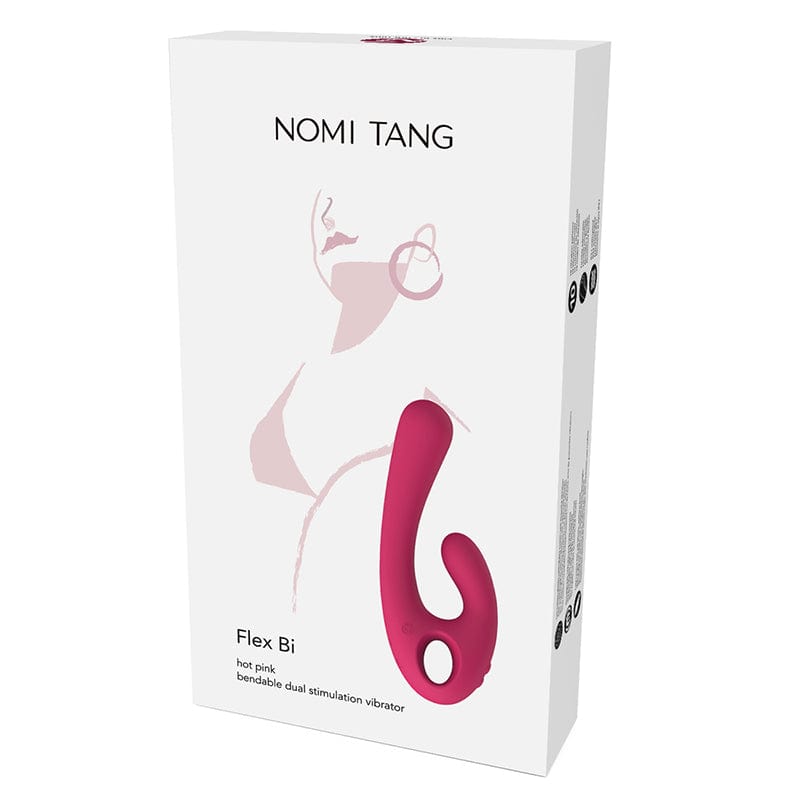 Nomi Tang - Flex Bi Bendable Dual Stimulator Rabbit Vibrator (Hot Pink) - Rabbit Dildo (Vibration) Rechargeable Durio.sg