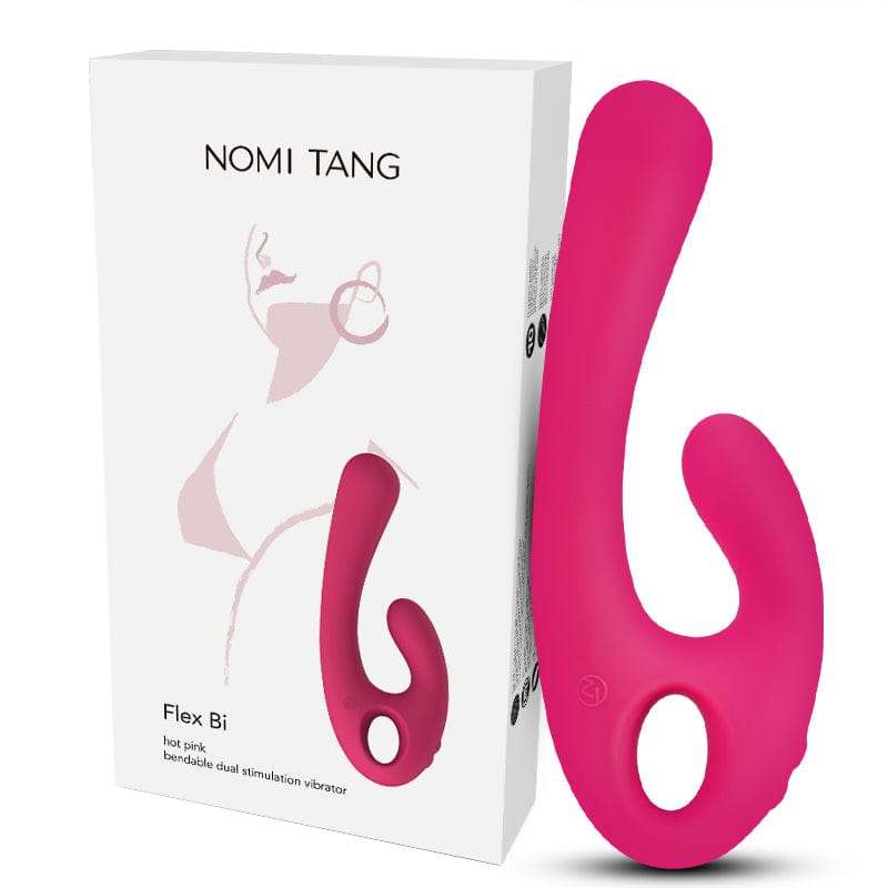 Nomi Tang - Flex Bi Bendable Dual Stimulator Rabbit Vibrator (Hot Pink) - Rabbit Dildo (Vibration) Rechargeable Durio.sg