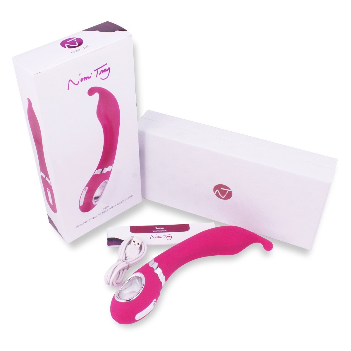 Nomi Tang - Tease Rechargeable G-Spot Vibrator (Pink) - G Spot Dildo (Vibration) Rechargeable Durio.sg