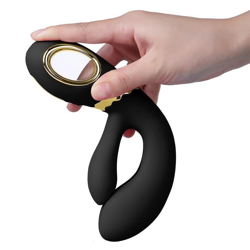 Nomi Tang - Wild Rabbit Vibrator (Black) - Rabbit Dildo (Vibration) Rechargeable Durio.sg