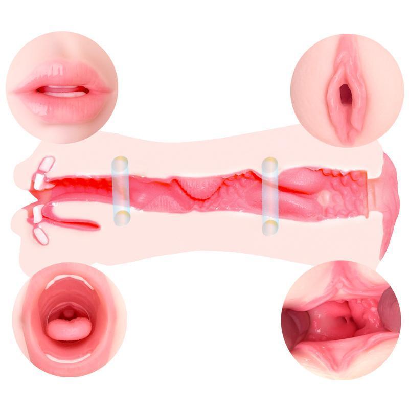 ONDO! - NUPU Mouth Masturbator (Beige) - Masturbator Mouth (Non Vibration) Durio.sg