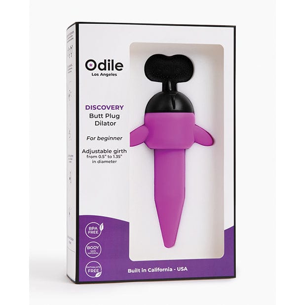 Odile - Discovery Tapered Butt Plug Dilator (Purple) - Anal Plug (Non Vibration) Durio.sg