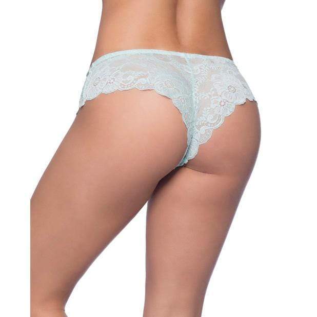 Oh la la cheri - Suzette Soft Textured Lace High Leg Tanga 1X (Green) - Lingerie (Non Vibration) Durio.sg