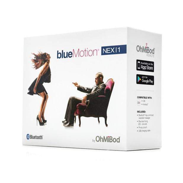 OhMiBod - Blue Motion Nex 1 2nd Generation App Controller Massager (Blue) - Panties Massager Remote Control (Vibration) Rechargeable Durio.sg