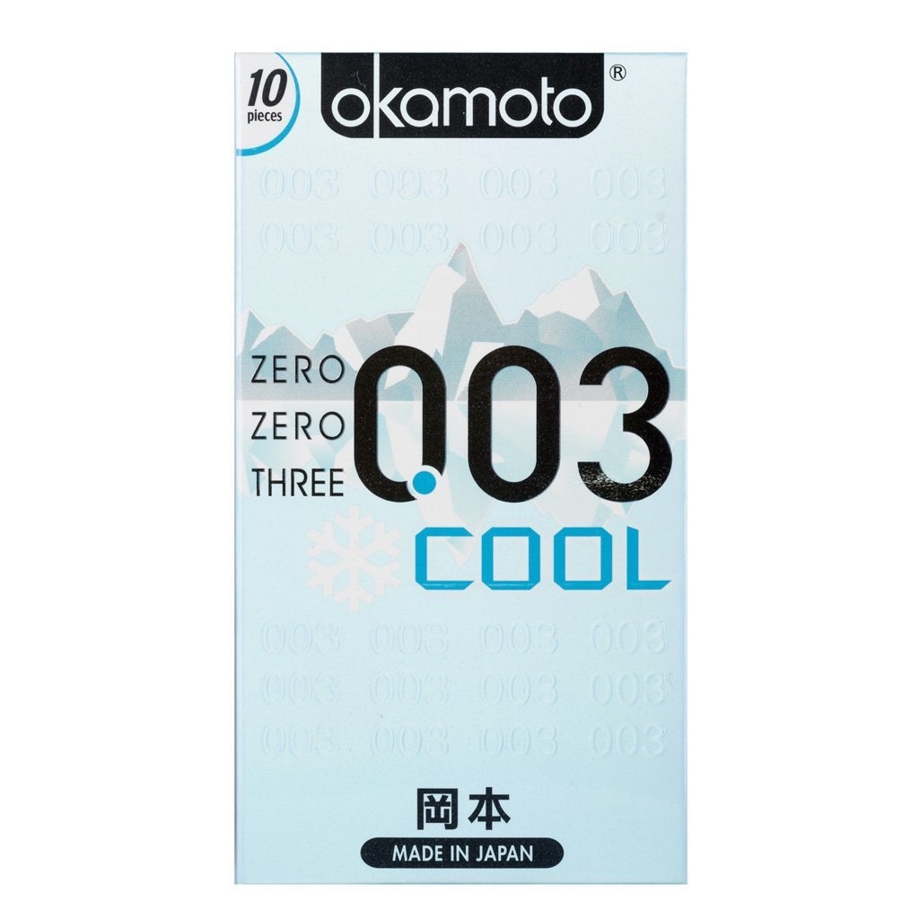 Okamoto - 003 Cool Condoms 10's (Clear) - Condoms Durio.sg