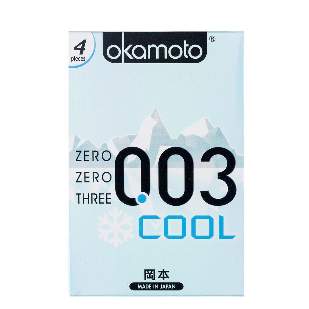 Okamoto - 003 Cool Condoms 4's (Clear) - Condoms Durio.sg