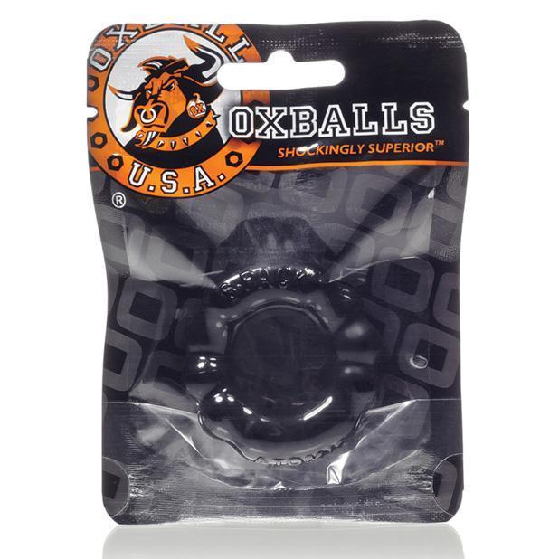 Oxballs - Atomic Jock 6-Pack Cock Ring (Black) - Rubber Cock Ring (Non Vibration) Durio.sg