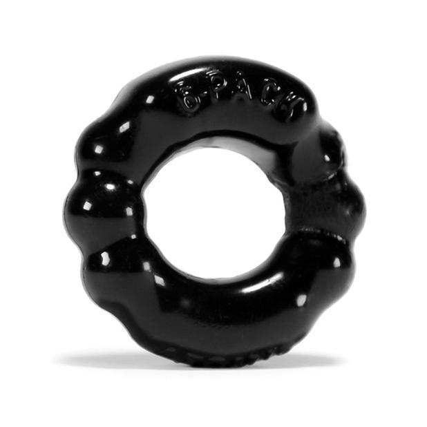Oxballs - Atomic Jock 6-Pack Cock Ring (Black) - Rubber Cock Ring (Non Vibration) Durio.sg
