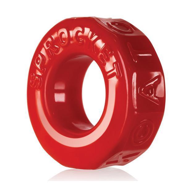 Oxballs - Atomic Jock Sprocket Super Stretch Cock Ring (Red) - Rubber Cock Ring (Non Vibration) Durio.sg