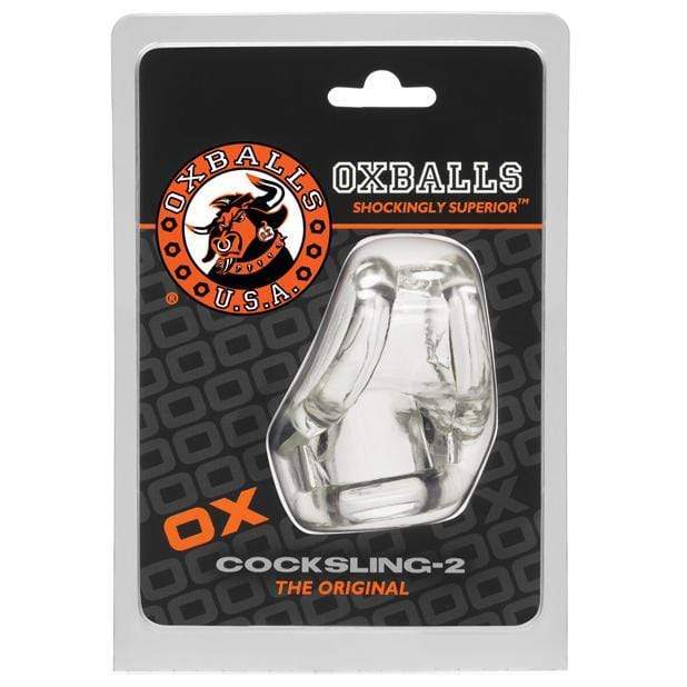Oxballs - Cocksling 2 Cock Sleeve (Clear) - Cock Sleeves (Non Vibration) Durio.sg