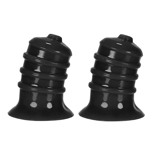 Oxballs - Huj Hunky Junk Elong Nipple Suckers (Black) - Nipple Pumps (Non Vibration) Durio.sg
