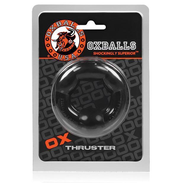 Oxballs - Thruster Rubber Cock Ring (Black) - Rubber Cock Ring (Non Vibration) Durio.sg