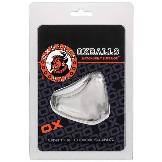 Oxballs - Unit X Cock Sling (Clear) - Cock Sleeves (Non Vibration) Durio.sg