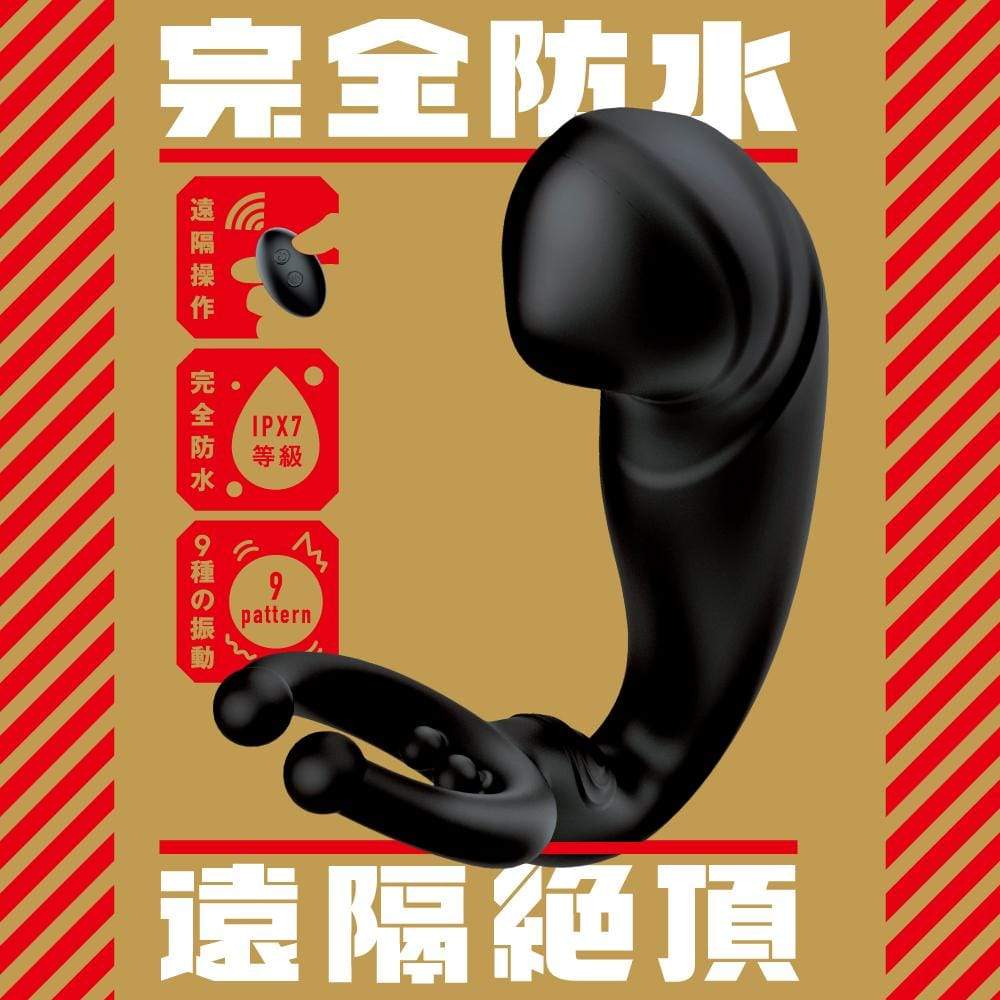 PPP - Completely Waterproof Far Control Extreme Prostate High Tide Backyard Vibrator (Black) - Anal Plug (Vibration) Rechargeable Durio.sg