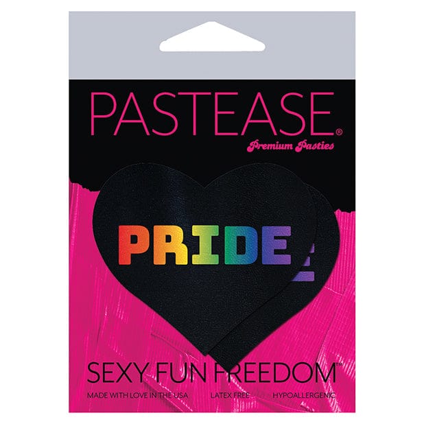 Pastease - Premium Pride Pasties Nipple Covers O/S (Black/Rainbow) - Nipple Covers Durio.sg