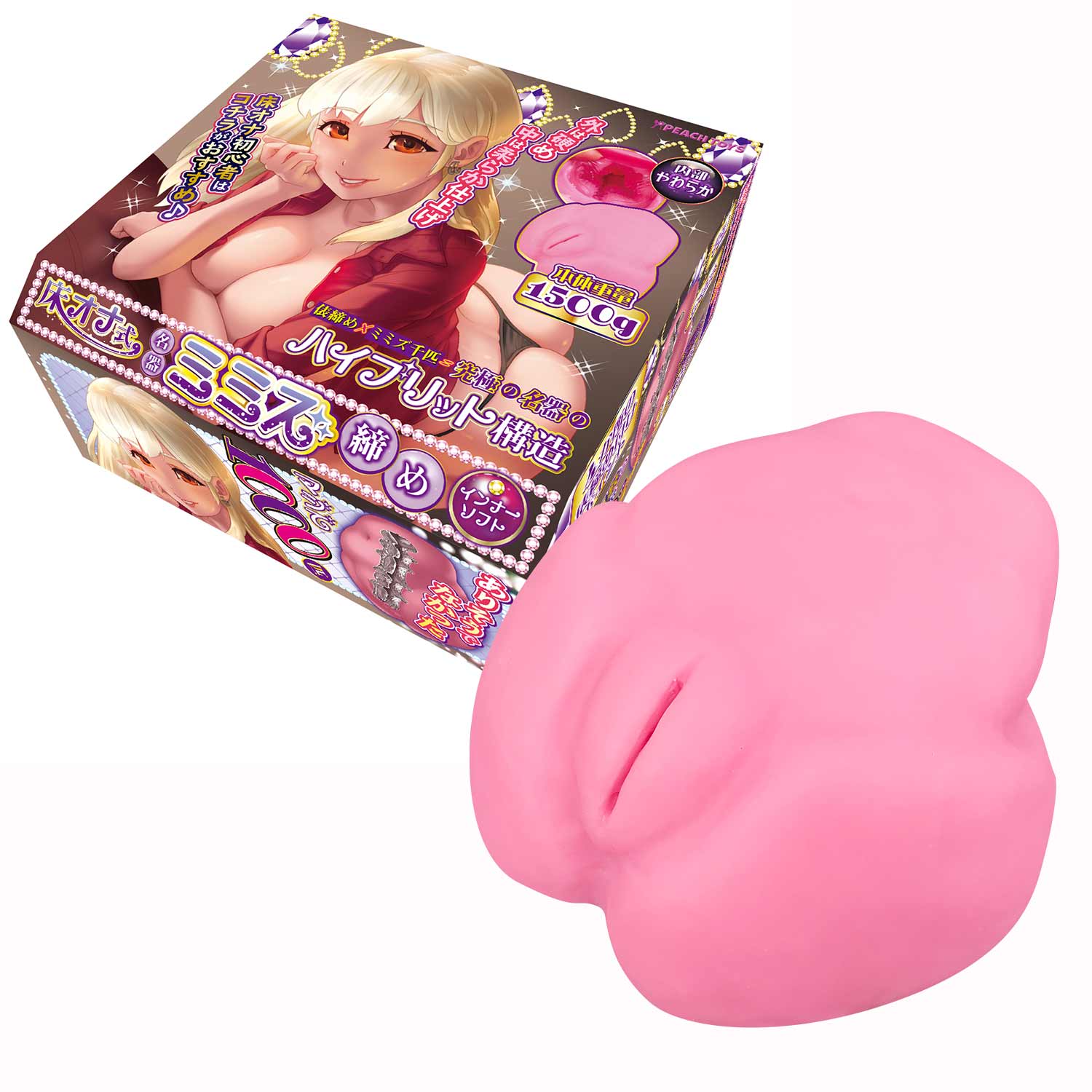 Peach Toys - Floor Icco Thightening Onahole 1.5kg (Pink) - Masturbator Vagina (Non Vibration) Durio.sg