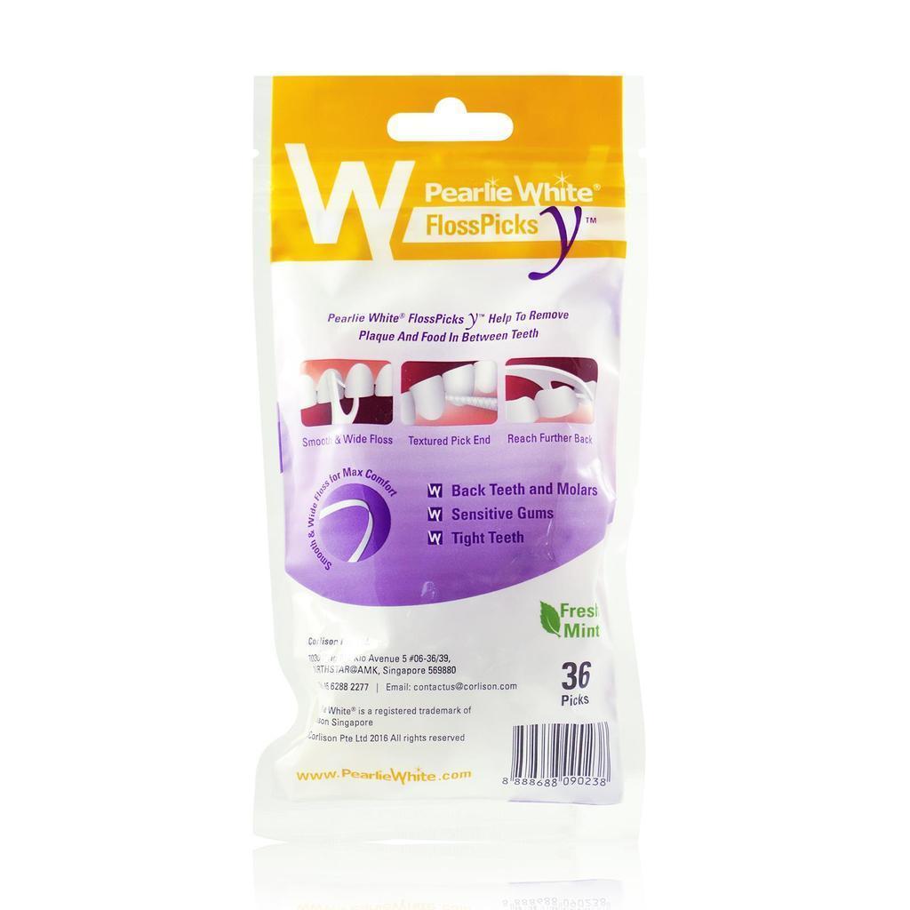 Pearlie White - Fresh Mint FlossPicks Y 36s (White) - Body Care Durio.sg