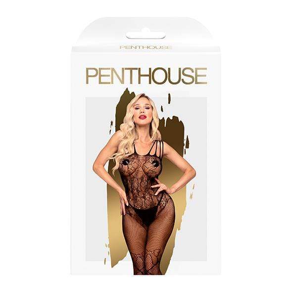 Penthouse - Dirty Mind Net Bodystocking Costume XL (Black) - Bodystockings Durio.sg
