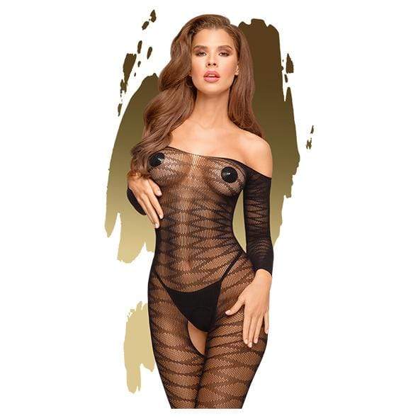 Penthouse - Dreamy Diva Sheer Crotchless Bodystocking Costume XL (Black) - Bodystockings Durio.sg