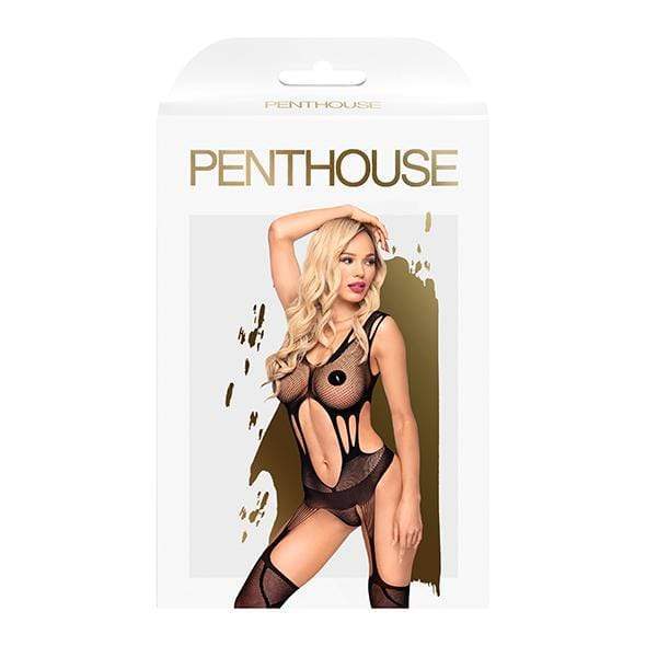 Penthouse - Wild Virus Fishnet Bodystocking Costume XL (Black) - Bodystockings Durio.sg
