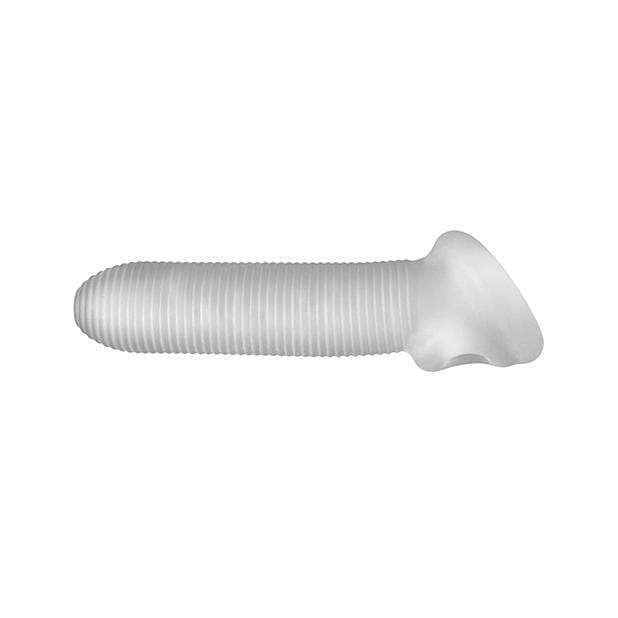 Perfect Fit - Fat Boy Micro Rib Sheath Cock Sleeve 6.5" (Clear) - Cock Sleeves (Non Vibration) Durio.sg
