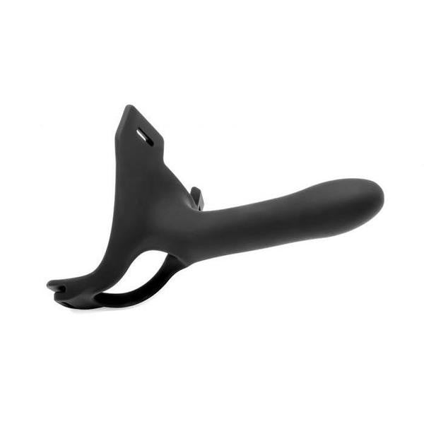 Perfect Fit - Zoro Strap On With Elastice Waistband Black 5.5 Inch (Black) - Strap On with Non hollow Dildo for Female (Non Vibration) Durio.sg