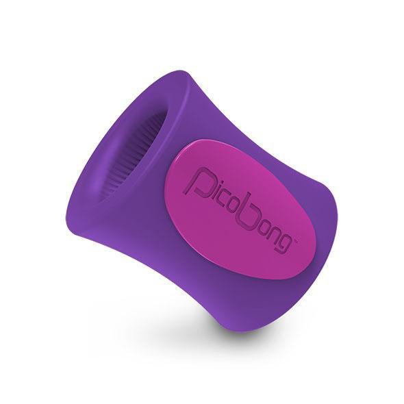 PicoBong - Remoji Blowhole M-Cup (Purple) - Masturbator Soft Stroker (Vibration) Rechargeable Durio.sg