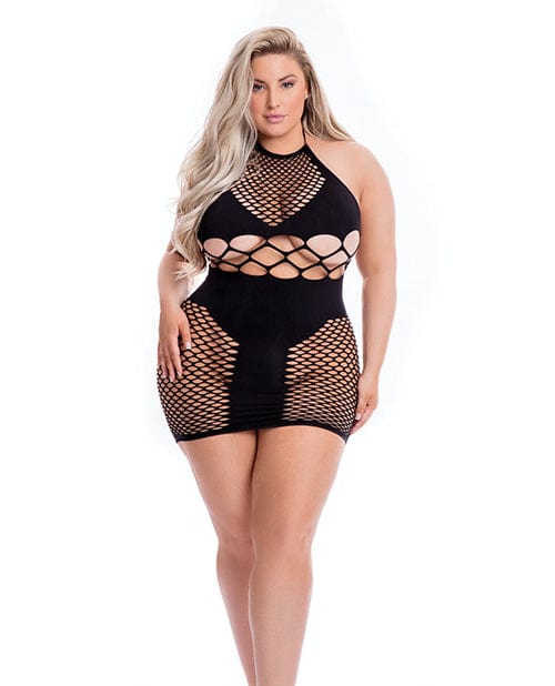 Pink Lipstick - Girl Gone Bad Dress Costume Queen (Black) - Dresses Durio.sg