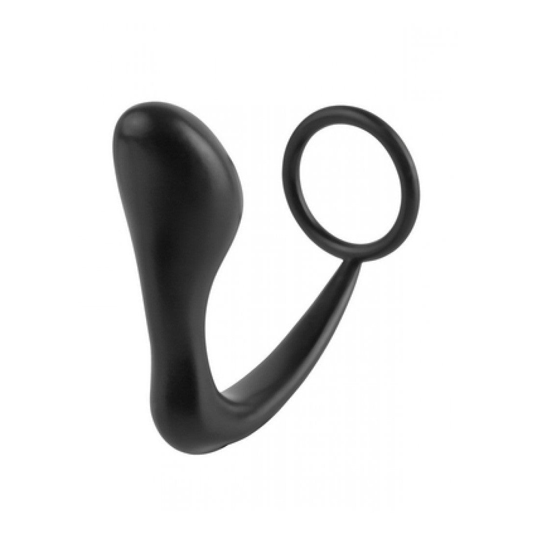 Pipedream - Anal Fantasy Ass-gasm Cockring Plug (Black) - Silicone Cock Ring (Non Vibration) Durio.sg