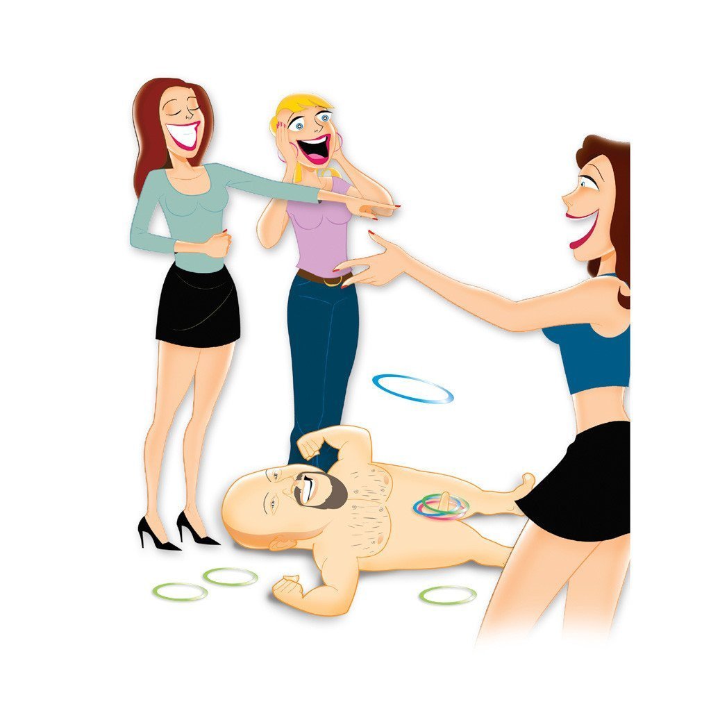 Pipedream - Bachelorette Party Favors Midget Man Inflatable Ring Toss (Beige) - Bachelorette Party Novelties Durio.sg