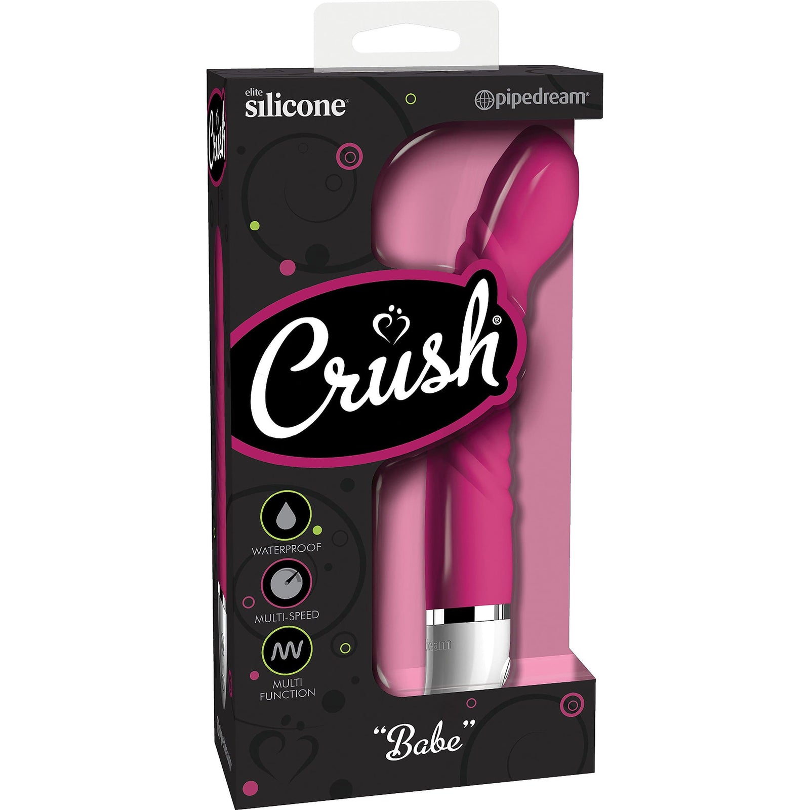 Pipedream - Crush Babe G Spot Vibrator (Pink) - G Spot Dildo (Vibration) Non Rechargeable Durio.sg