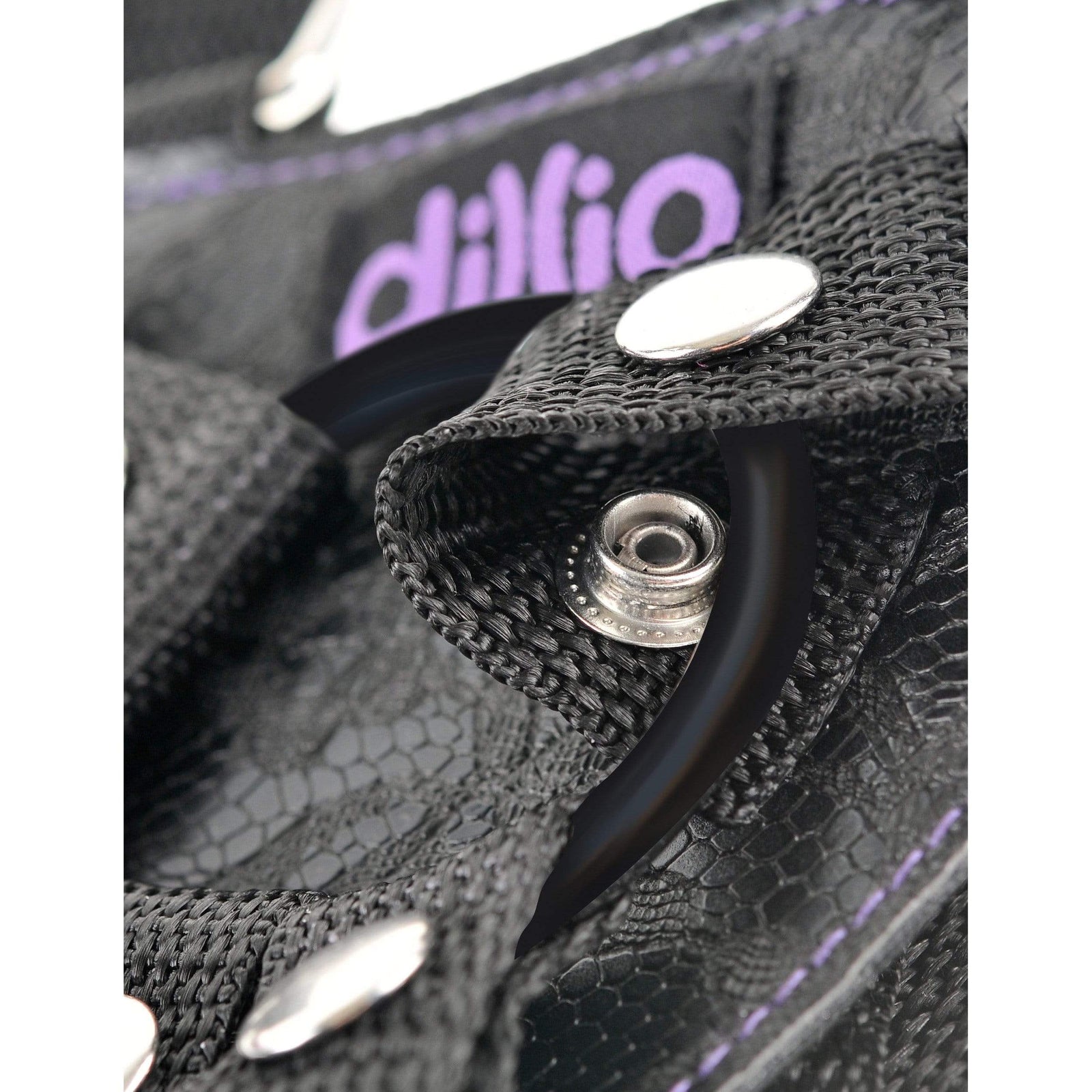 Pipedream - Dillio Strap On Suspender Harness Set 6" (Purple) - Strap On with Non hollow Dildo for Female ( Non Vibration) Durio.sg