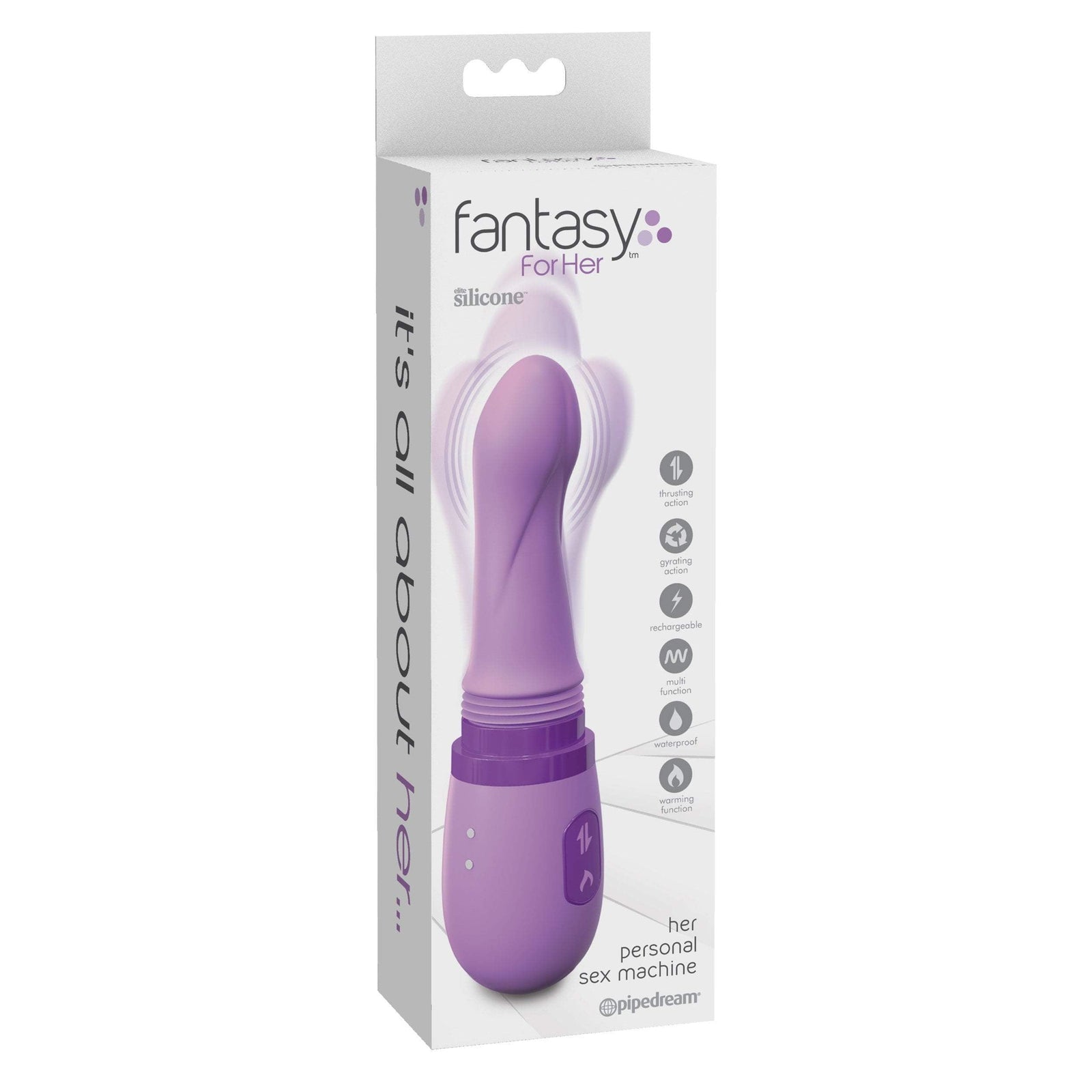 Pipedream - Fantasy For Her Her Personal Sex Machine Vibrator (Purple) - G Spot Dildo (Vibration) Rechargeable Durio.sg