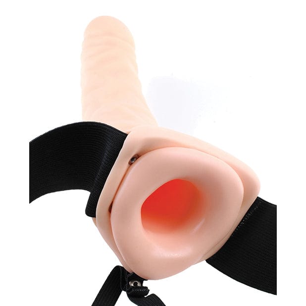 Pipedream - Fetish Fantasy Series Hollow Strap On with Dildo 8" (Flesh) - Strap On with Hollow Dildo for Male (Non Vibration) Durio.sg