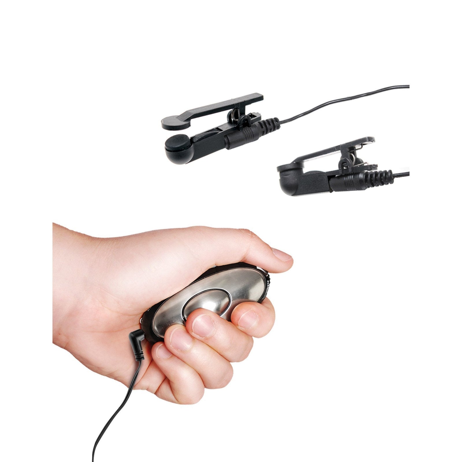 Pipedream - Fetish Fantasy Series Shock Therapy Nipple Clamps (Black) - Electrosex Durio.sg