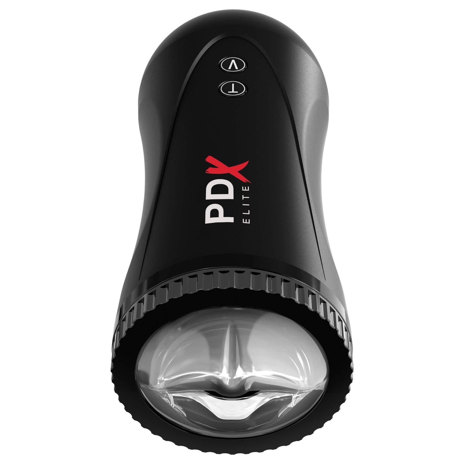 Pipedream - PDX Elite Moto Stroker Mouth Masturbator (Black) - Masturbator Mouth (Vibration) Rechargeable Durio.sg
