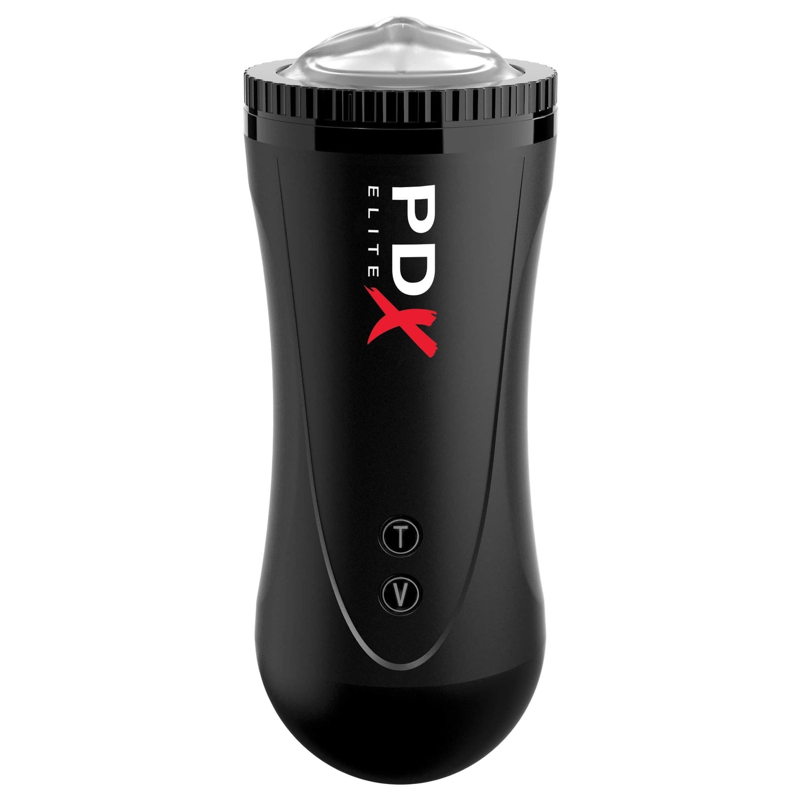 Pipedream - PDX Elite Moto Stroker Mouth Masturbator (Black) - Masturbator Mouth (Vibration) Rechargeable Durio.sg