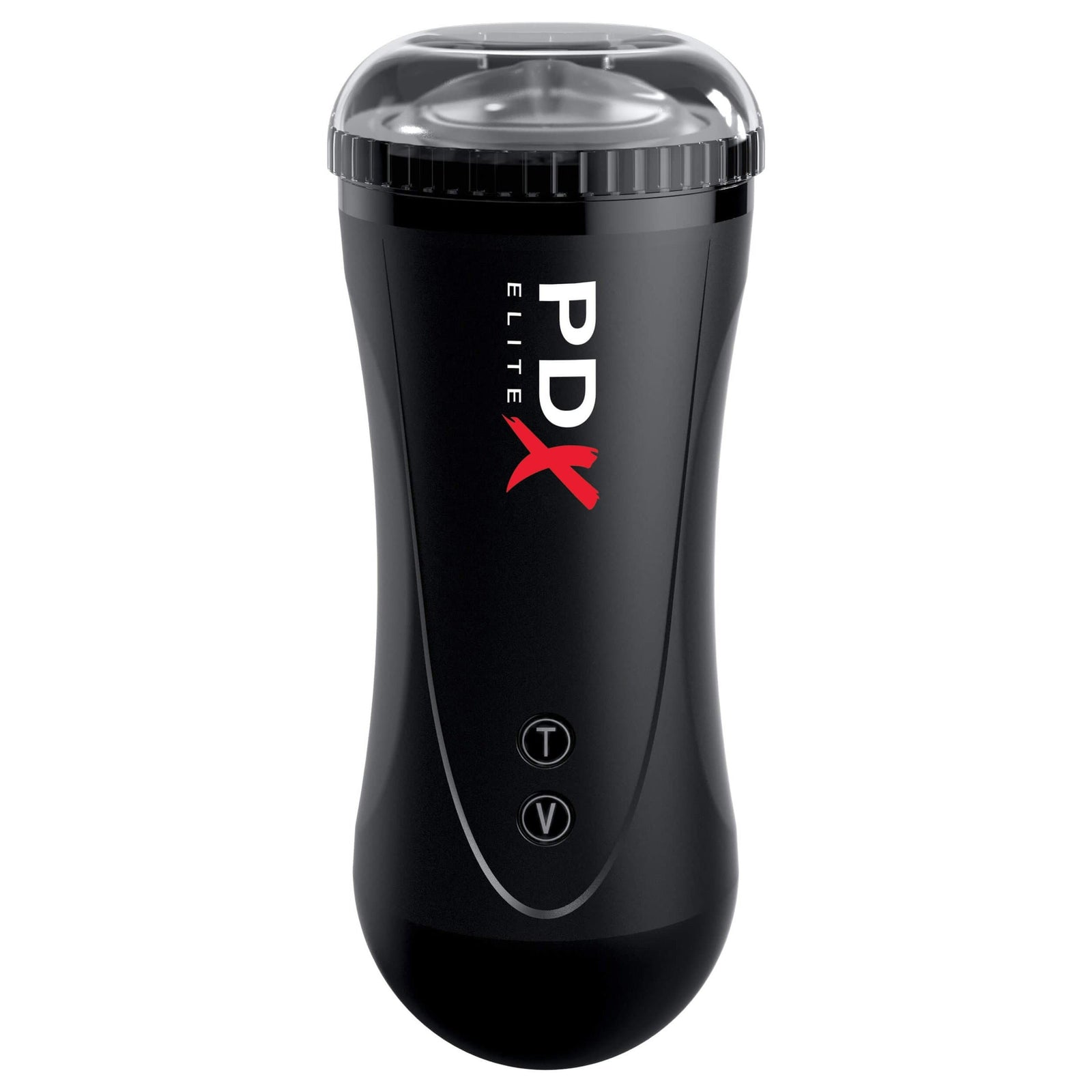 Pipedream - PDX Elite Moto Stroker Mouth Masturbator (Black) - Masturbator Mouth (Vibration) Rechargeable Durio.sg