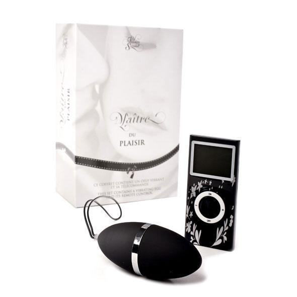 Plaisirs Secrets - Wireless Egg Vibrator (Black) - Wireless Remote Control Egg (Vibration) Non Rechargeable Durio.sg