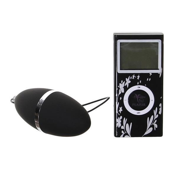 Plaisirs Secrets - Wireless Egg Vibrator (Black) - Wireless Remote Control Egg (Vibration) Non Rechargeable Durio.sg