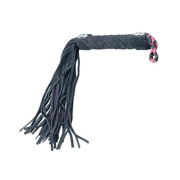 Plesur - Leather Flogger 15" (Black) - Flogger Durio.sg