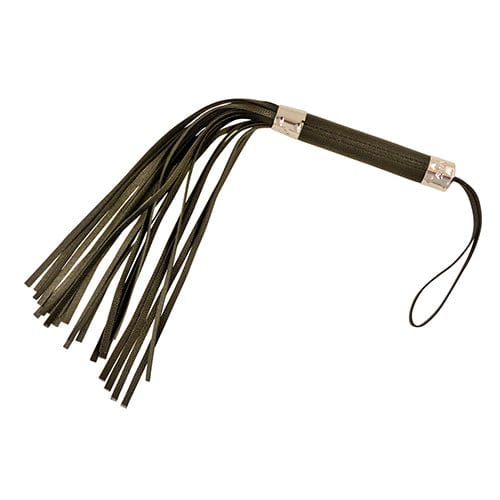 Plesur - PVC Textured Flogger BDSM (Black) - Flogger Durio.sg