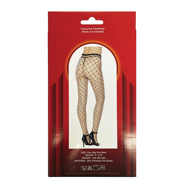 Popsi Lingerie - Fence Net Pantyhose O/S (Black) - Stockings Durio.sg