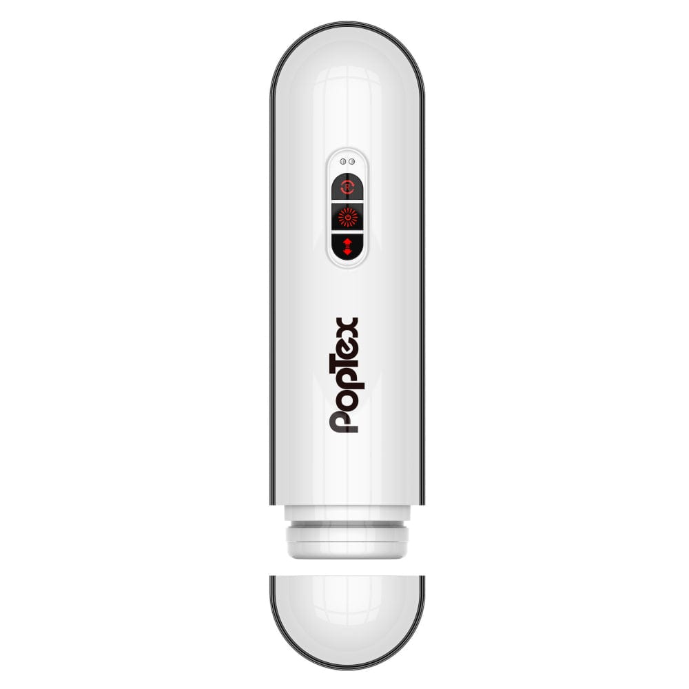 Poptex - Ex Storm Spin and Piston Double Motor Electric Masturbator (White) - Masturbator (Hands Free) Rechargeable Durio.sg