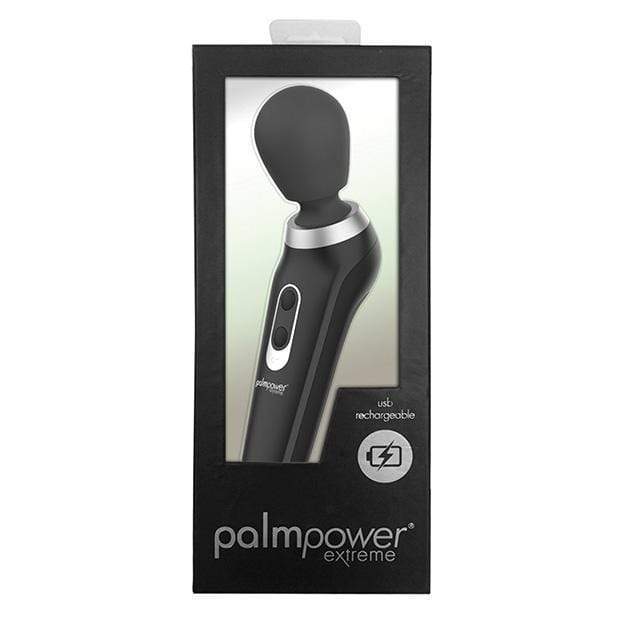 PowerBullet - PalmPower Extreme Rechargeable Wand Massager (Black) - Wand Massagers (Vibration) Rechargeable Durio.sg